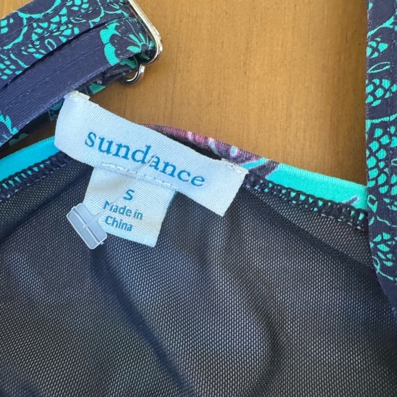 Sundance Women's Tropical Kailani Ruched One Piece Small - Picture 3 of 4
